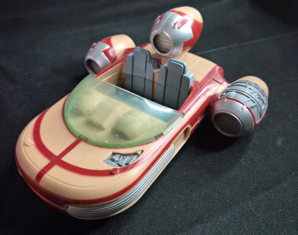 2011 Hasbro Star Wars Galactic Heroes X-34 Landspeeder Vehicle Jedi Force Series